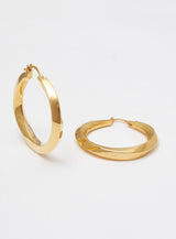 Big Swirl Hoops I 14K vergoldet