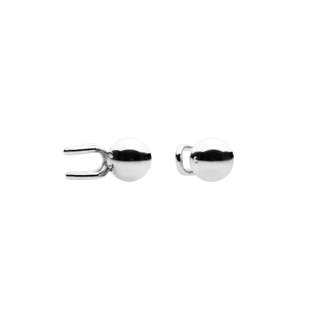 Ball Ear Cuffs Silver
