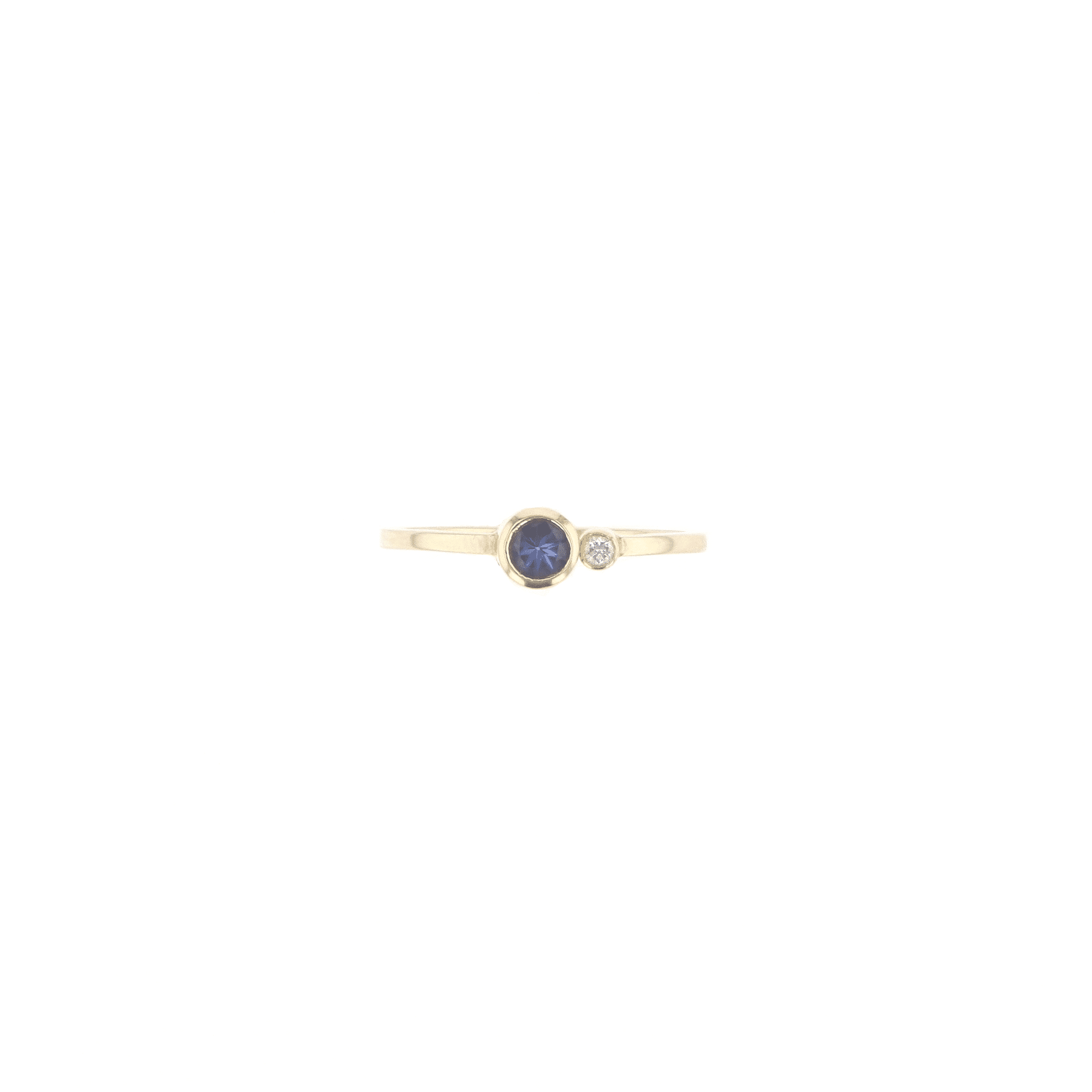 Miss Carla Ring aus 14K I Diamant & Tansanit
