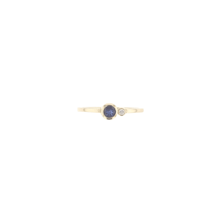 Miss Carla 14K Gold Ring w. Diamond & Tanzanite