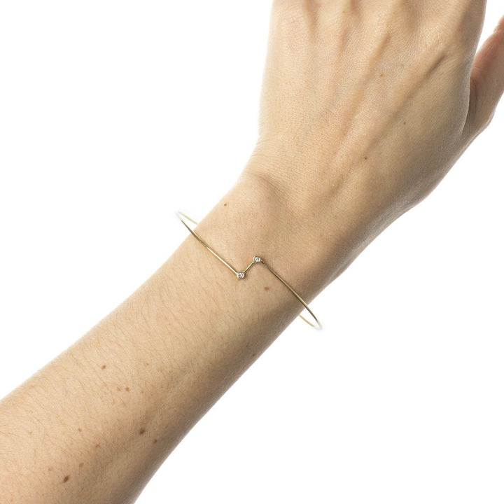 Bolt Diamond Bracelet - 14k Gold