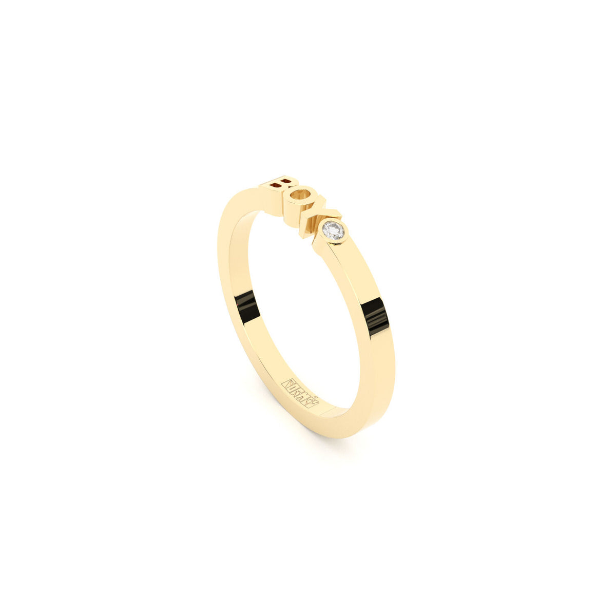 Becoming Boy 14K or 18K Gold Ring w. Lab-Grown Diamond