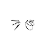 Bulky Spine Earcuffs Silber