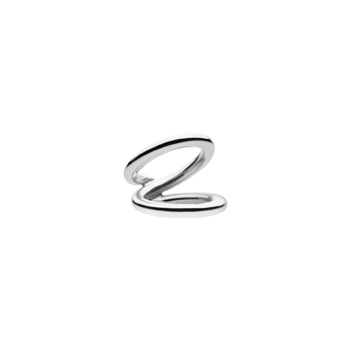 Bulky Viper Ring Silver