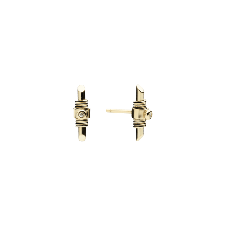 Bullet Earrings Gold