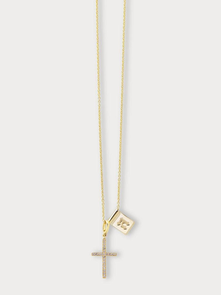 Cross my heart necklace (Made to Order)
