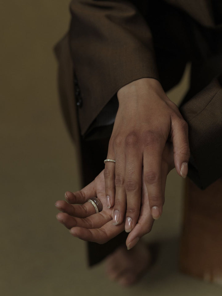 Triple Diamond Eternity Pinky Ring