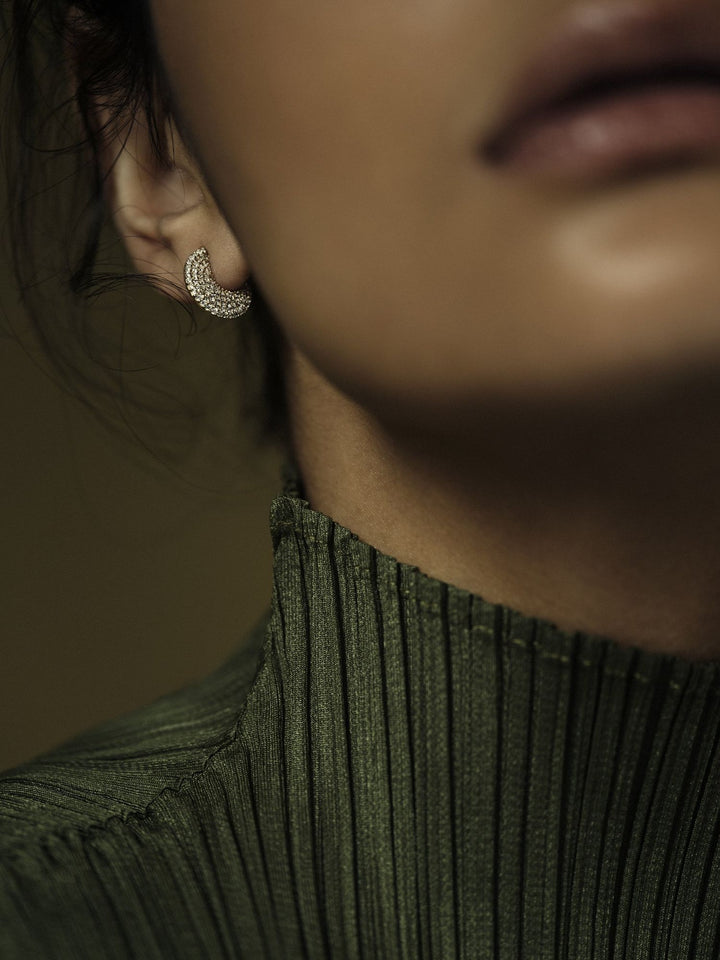 Diamond Discs Earrings