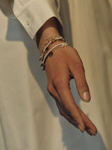 Half Full Green Amethyst Bracelet