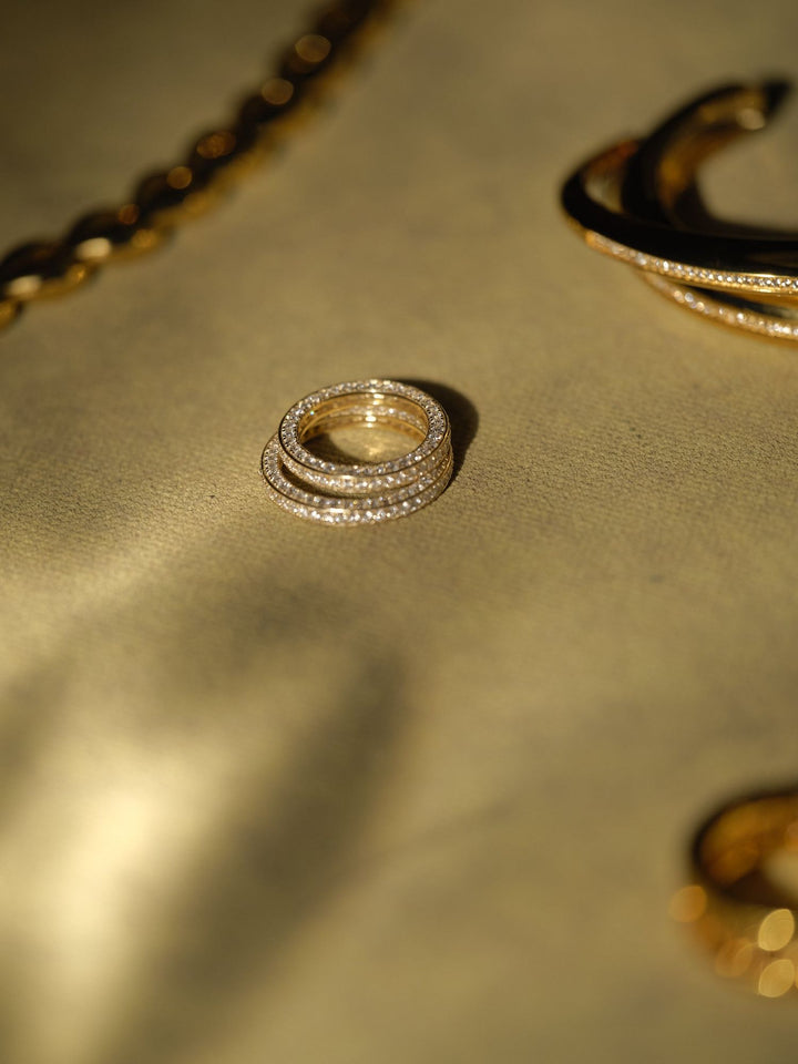 Triple Diamond Eternity Band