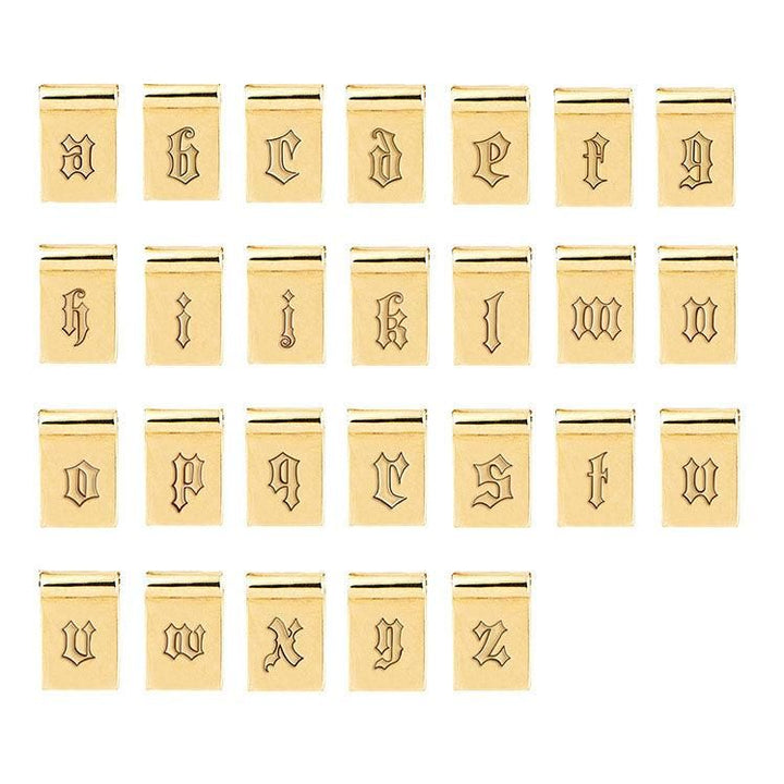 Initial tag necklace