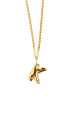 Letter K Gold Plated Necklace