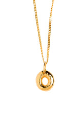 Letter O Gold Plated Necklace