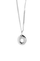 Letter O Silver Necklace