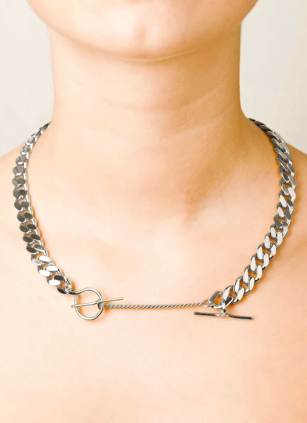 Elsa large Silver Necklace