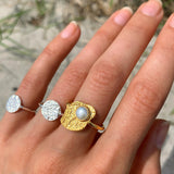 GEMMA Forgyldt Ring m. Perle