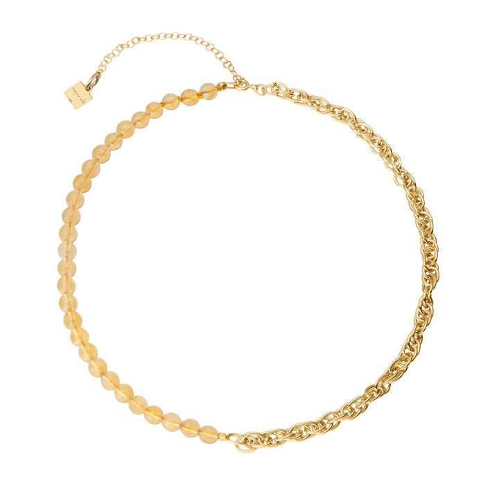 Collar Kala Halskette 18K vergoldet I Citrin