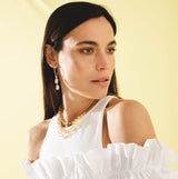 Kira 18K Gold Plated Necklace w. Citrin