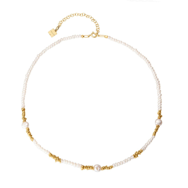 Collar Greta 18K Forgyldt Halskæde m. Perler