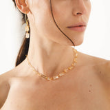 Kira 18K Gold Plated Necklace w. Citrin