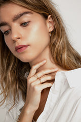 Regnbue 10K Guld Ring m. Diamant