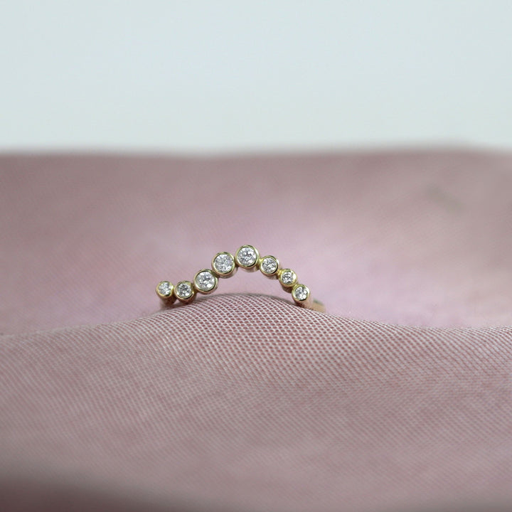 Miss Charlotte Gold 18K Gold Ring w. Diamonds