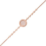Globe Large 18K Gold, Rosegold or Whitegold Bracelet w. Diamonds