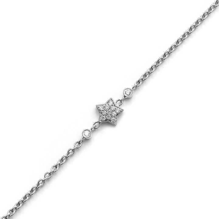 Small Star Armband 18K vergoldet Gold, Rosé- oder Weißgold I Diamanten