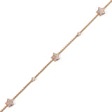 Star Universe 18K Gold, Rosegold or Whitegold Bracelet w. Diamonds