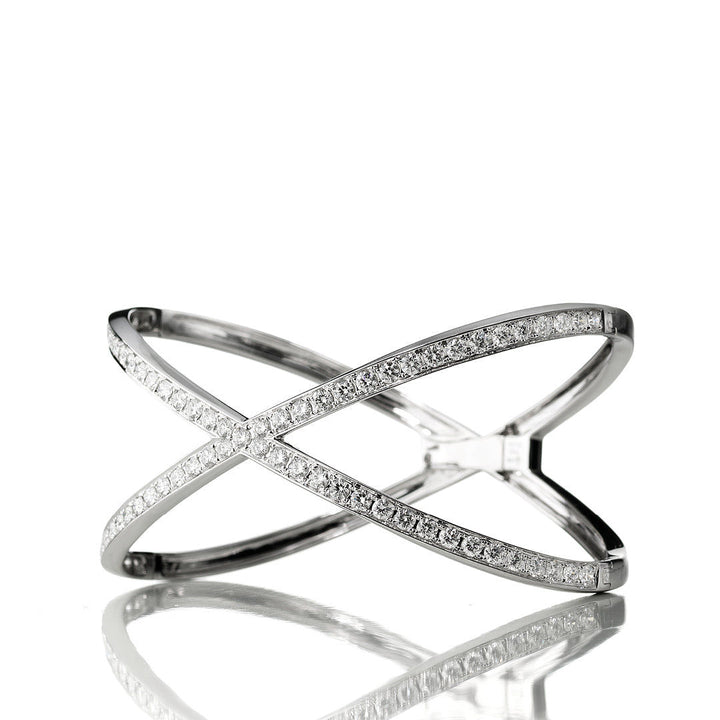 Symmetry Armreif aus 18K Gold, Rosegold oder Weißgold I Diamanten