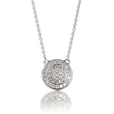 Globe Small 18K Gold, Rosegold or Whitegold Necklace w. Diamonds