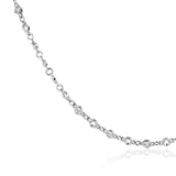 Signature Chain 18K Gold, Rosegold or Whitegold Necklace w. Diamonds