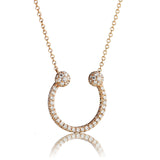 Harmony 18K Gold, Rosegold or Whitegold Necklace w. Diamonds