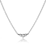 Signature Three 18K Gold, Rosegold or Whitegold Necklace w. Diamonds