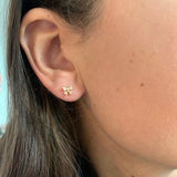 Fairytale Butterfly Small 18K Gold, Rosegold or Whitegold Studs w. Diamonds