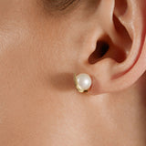 Cosmo Saturn Stud 18k Gold Ohrringe w. Perle