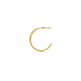 Cassiopeia Gold Plated Hoop w. Zirconia