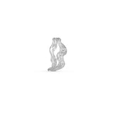 Cassiopeia Silver Hoop w. Zirconia