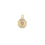 Mandala 18K Gold Pendant w. Diamond