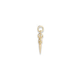 Laughing Skull Phurpa 18K Gold Pendant w. Diamond