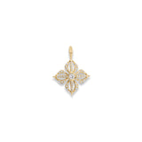 Star of Shamballa 18K Gold Pendant w. Diamond
