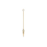 Laughing Skull Phurpa 18K Gold Pendant w. Diamond