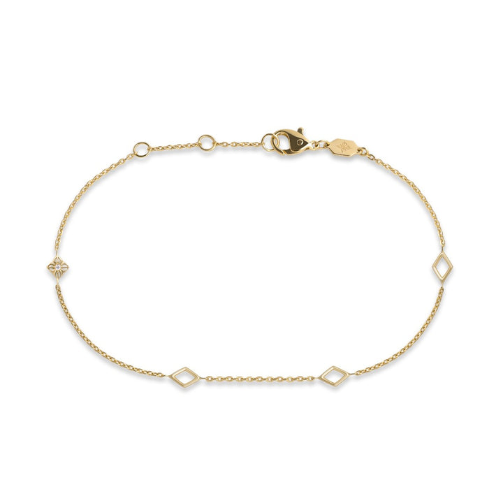 Ultimate Protection 18K Gold Bracelet w. Diamond