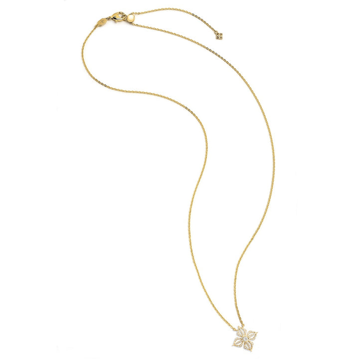 Star of Shamballa 18K Guld Halskæde m. Diamant