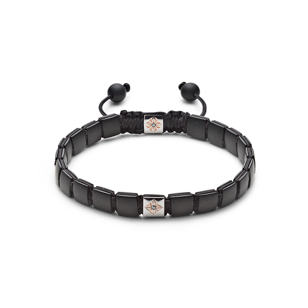 6mm Lock 18K Rosegold Bracelet w. Diamond