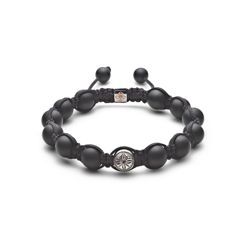 10mm Braided 18K Rosegold Bracelet w. Diamond