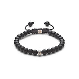 6mm Non-braided 18K Rosegold Bracelet w. Diamond