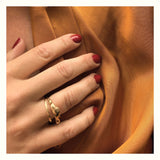 Lunar Eclipse 14K Gold Ring