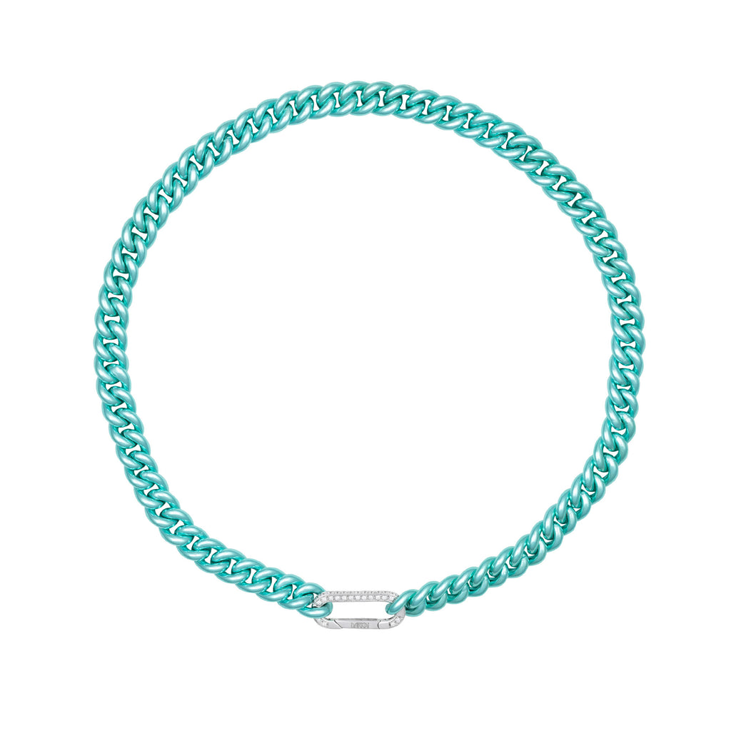 Cuban Sky 18K Whitegold Necklace w. Diamonds