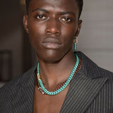 Kubanischer Himmel 18K Gold & Silver Hoop w. Diamanten